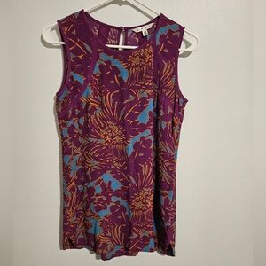 CAbi Boho Abstract Print Blouse Women’s XS Lightweight Flowy Top